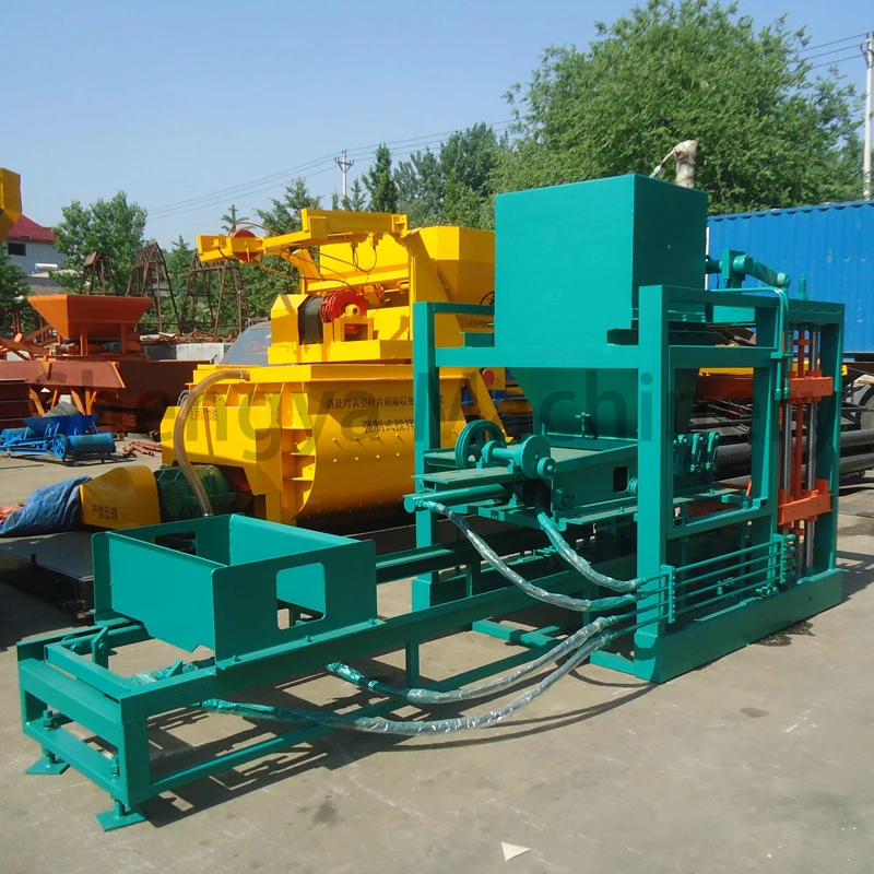 China shengya QT4-15D fully automatic block maker solid cement brick making machinery for sale