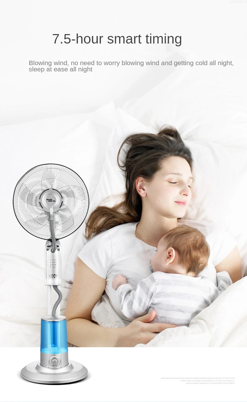 And Outdoor Standing Spray Cooling Water Mist Fan The New Design Wholesales Remote Control Air Indoor Electric Plastic Pedestal