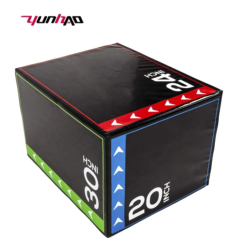 Wholesale Commercial Fitness Equipment Balance Training 20 Inch 24 Inch 30 Inch 3 in1 Soft Foam Plyometric Jump Box