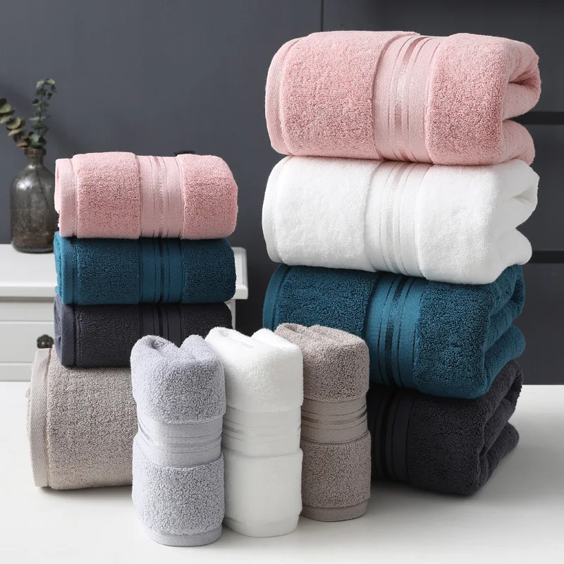 Pure cotton hotel towel combed cotton enlarged and thickened adult face towel