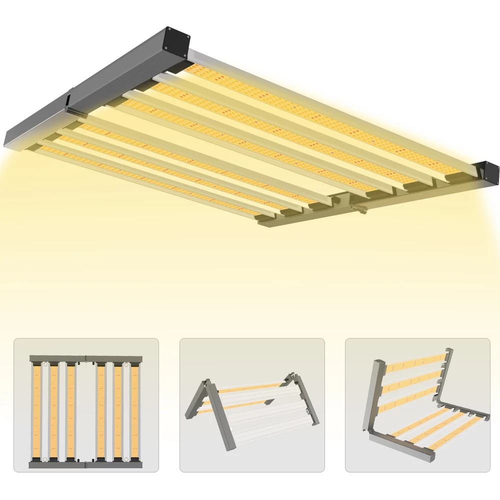 Складной светодиодный светильник для выращивания растений 320 Вт LM281B 730nm 6bar полный спектр комнатный солнечный овощей в теплице