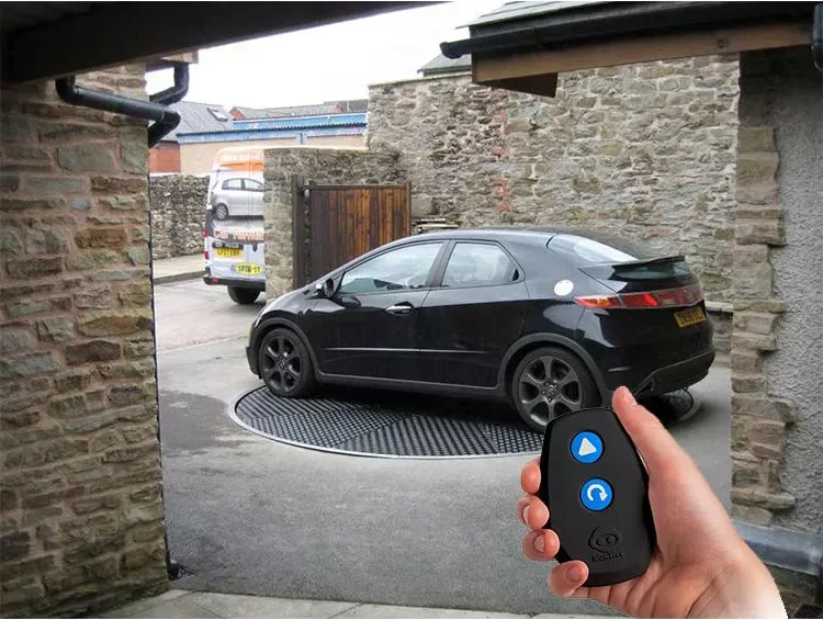 5m 3000kg remote-control car rotating platform car turn table rotary parking for 6T car