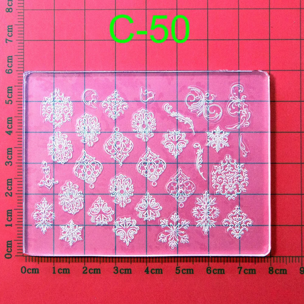 Custom Logo 3D Silicone Mold Butterfly Wings Flower Embossed Nail Art Decorations DIY Polish Nail Stamping Tool for Nails Art