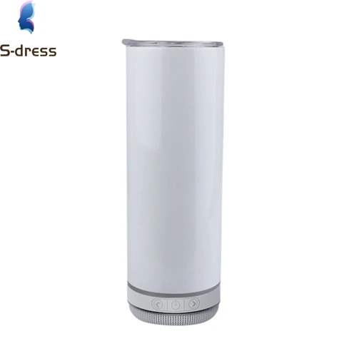 Total straight non tapered all Removable bottom speaker straight music travel  tumbler for sublimation blanks