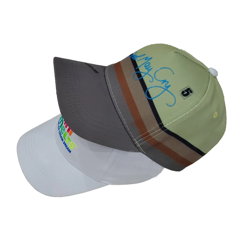 Customizable All-Over Print Snapback Baseball Cap with Embroidery Design Rubber Printed Caps-Personalize Your Own Style!