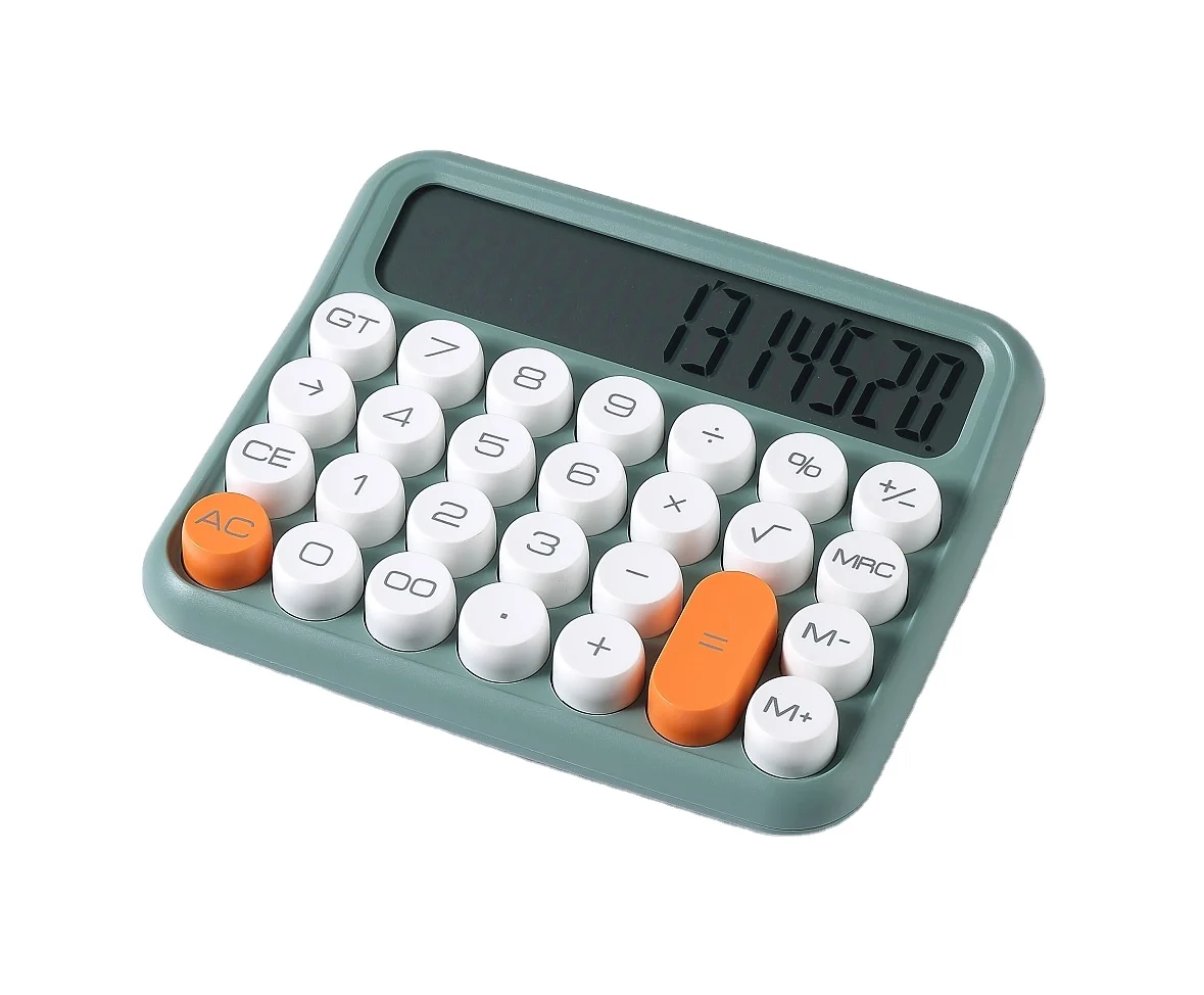 Business Calculate Electronic Desktop Cute New Colorful Calculator Office Gift LCD with Fashion Mechanical
