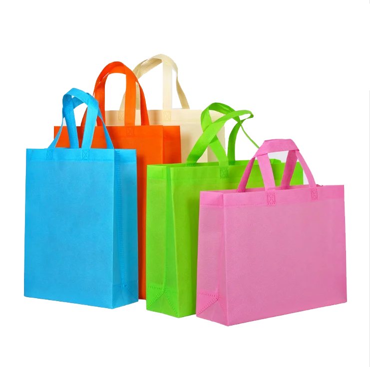 Custom logo color size pp non woven printing pink luxury boutique reusable gift tote nonwoven shopping bag
