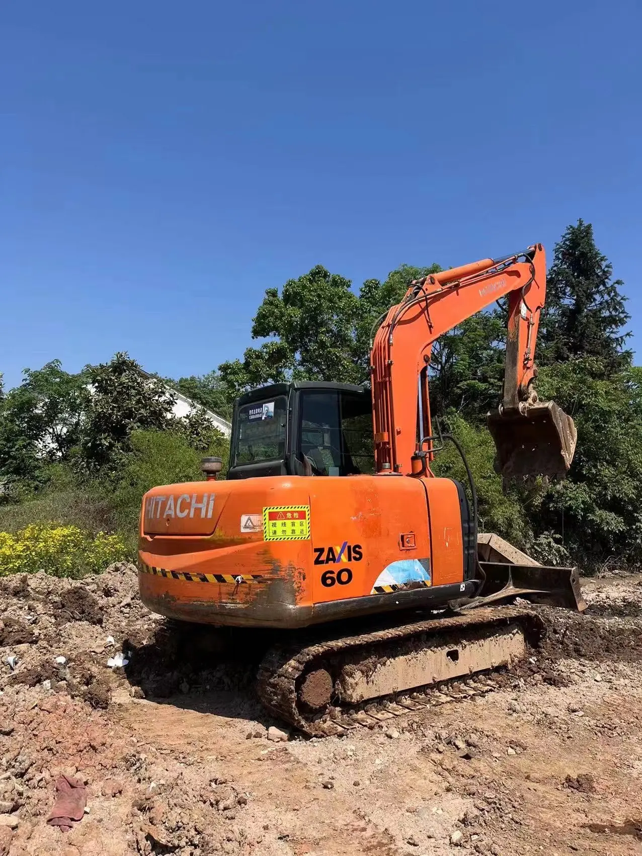 Used HITACHI ZX120 excavator cheap second hand excavator