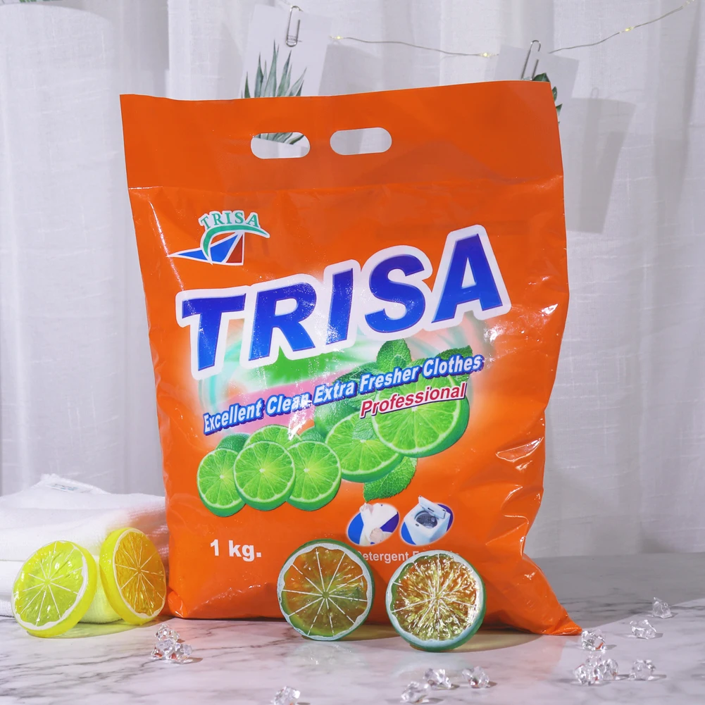manufacturer custom cheap High foaming Natural Bagged washing powder mother powder