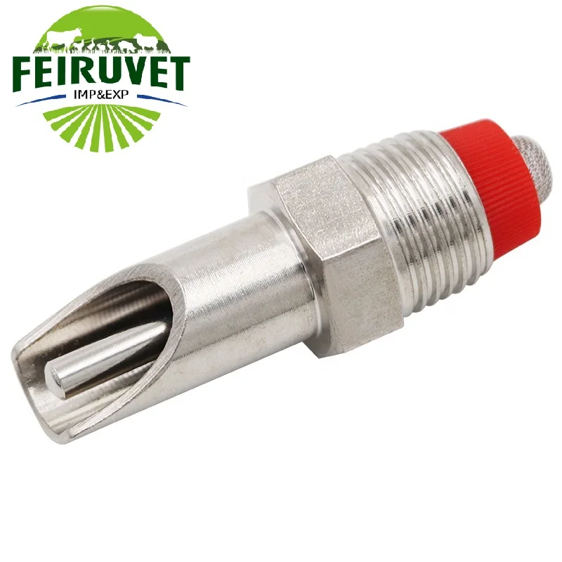 Animal stainless steel pig drinking system pig nipple drinker made of 304 stainless steel