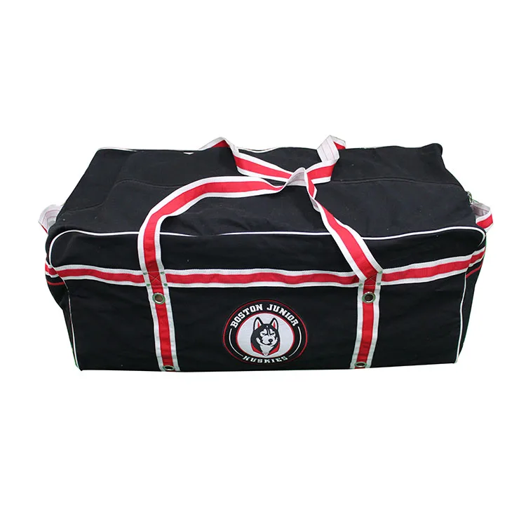 custom duffel rolling ground equipment wheel goalie field skate tape roller accesory ice hockey stick gear bag