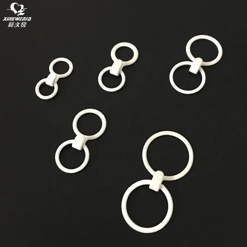 Underwear accessories Eco friendly quality nylon coated metal bra strap  O ring J ring hook adjuster