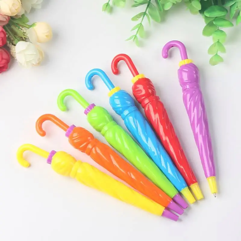 Cheap customized wholesale promotional cute fancy umbrella ballpoint pen stationary ball point pen