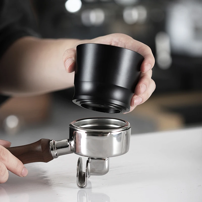 58 мм аксессуары для кофе из алюминиевого сплава противоскользящая пыль порошковая чашка сборщик кофейных порошков пресс дозирования колец
