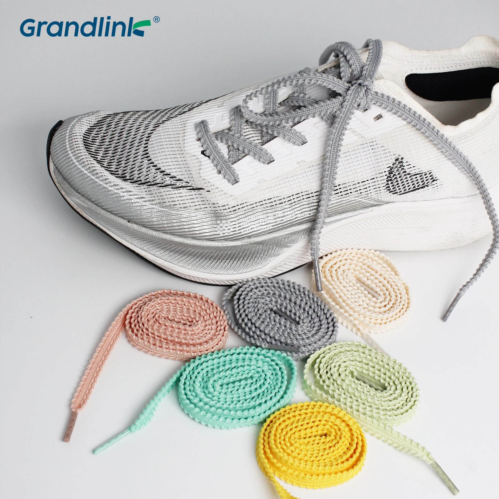 New Fashion Funky Curly Shoelaces 8mm Wide Flat Elastic Sneakers Shoe Laces for Casual Sport Basketball Shoes