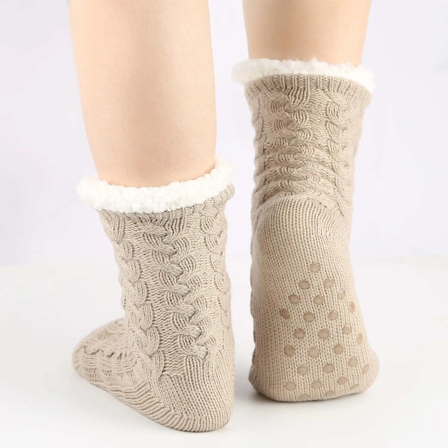 ZY-60  Warm Socks Autumn and winter thickened pile spot adhesive non-slip socks sleep carpet floor socks