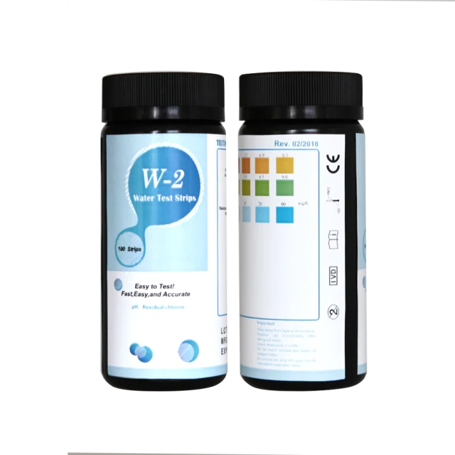 Manufacturer Multipurpose  2 in 1 ph residual chlorine drinking water tester strips
