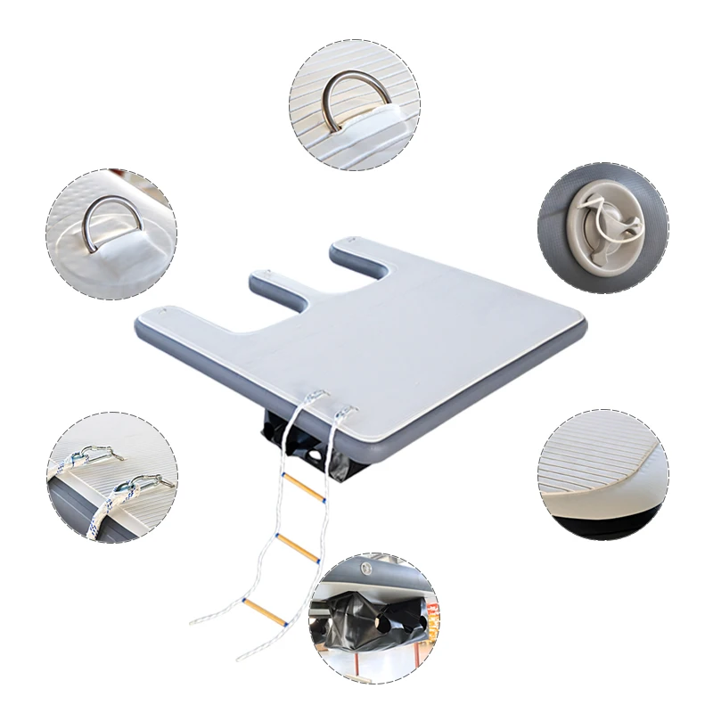 Custom E Shape Drop Stitch Jet Ski Inflatable Floating Water Dock for Jetski Boat Yacht