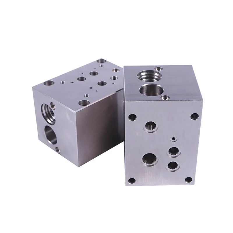 Multifunctional Hydraulic Oil Block Aluminum Alloy Superimposed Valve Crane Machined Precision Hydraulic System Manufacturing