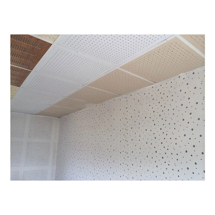 
China Supplier Acoustic Paper Faced Perforated Gypsum Ceiling Tiles 