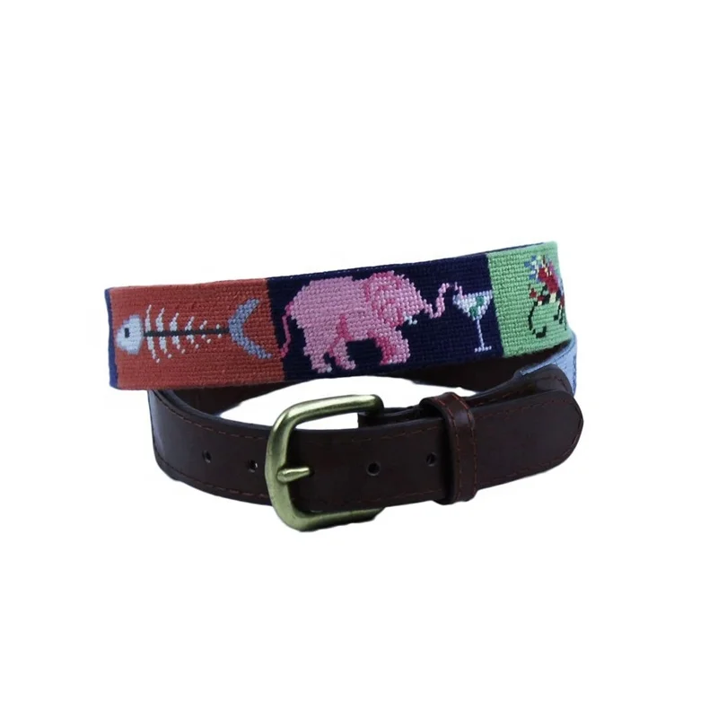 Мужской кожаный ремень с тиснением под заказ