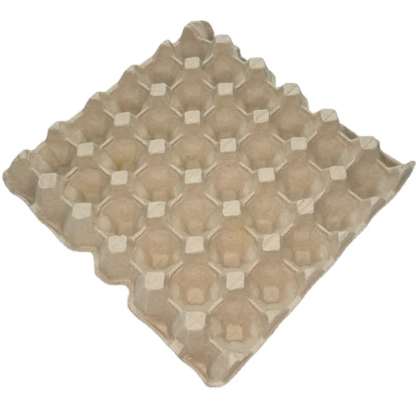 30 cell Biodegradable egg carton empty 30 cells tray box packaging for chicken egg