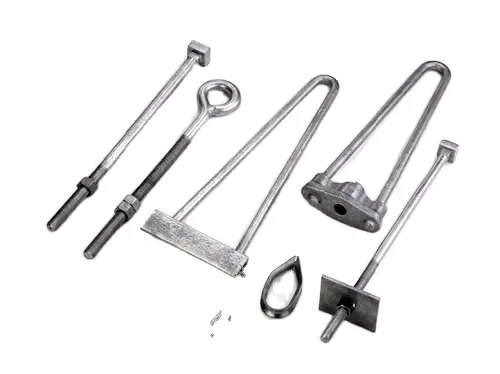 Galvanized iron bow stay anchor rod with thimble eye for OPGW ADSS overhead line