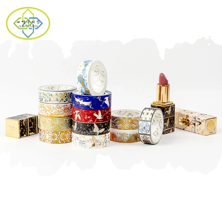 Hot sale custom 15mm decoration paper gold foil tape diy masking foil washi tape