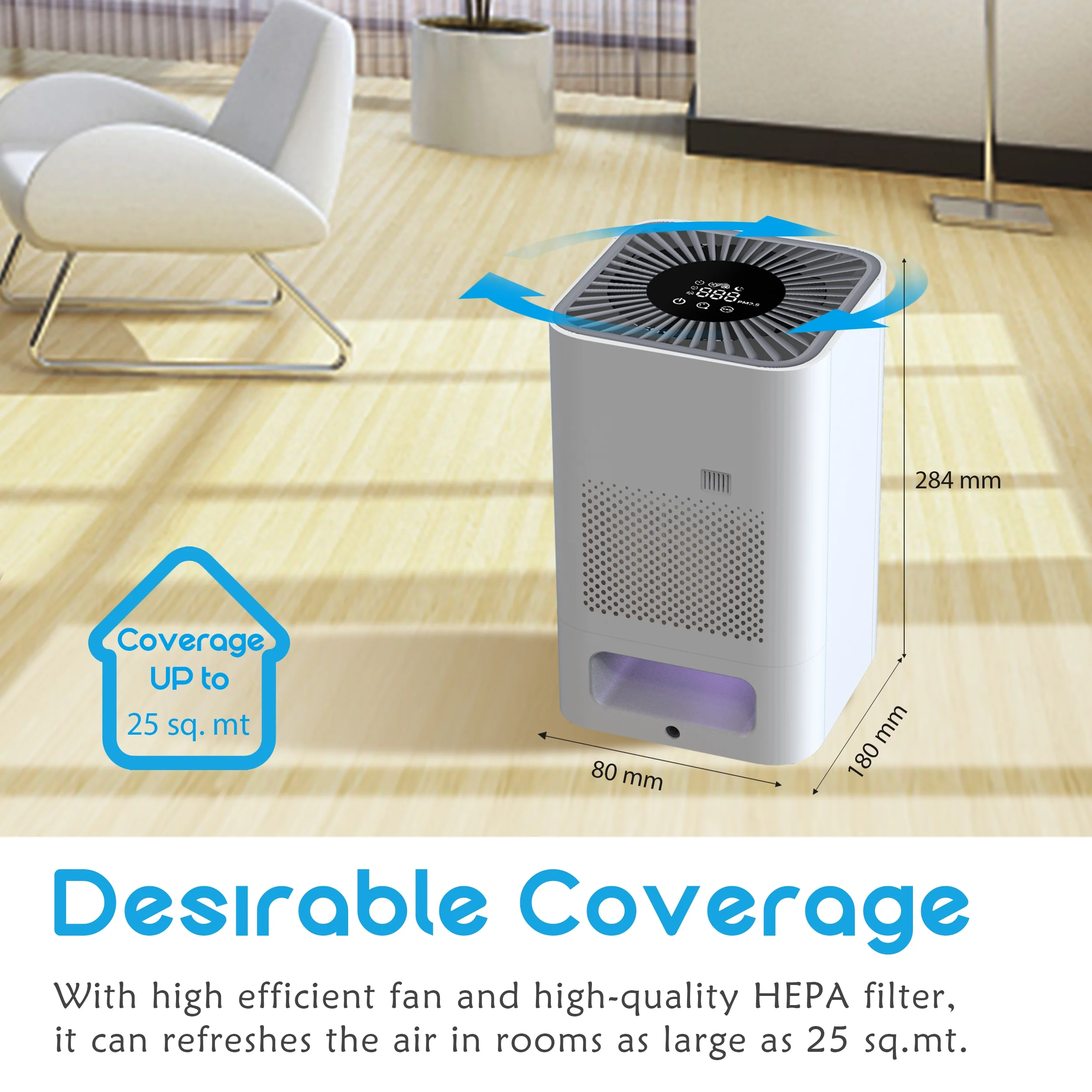Commercial Large Portable Air Purifier purificador de ar Negative Ions Air Cleaner with Timer