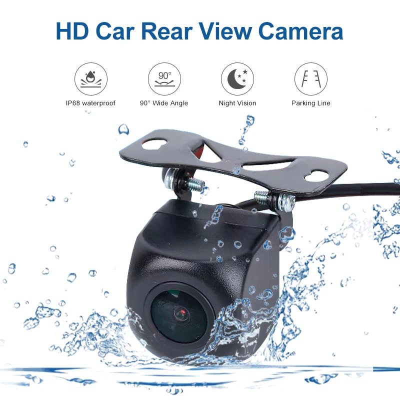 IP 68 Водонепроницаемая камера с углом обзора 170 градусов AHD 720P ночная версия Автомобильная заднего