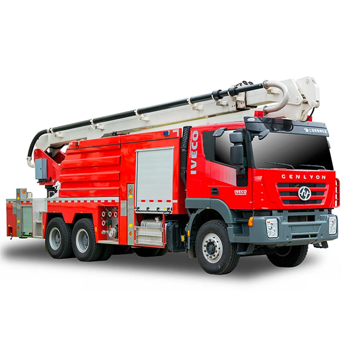 Saic-Hongyan 32m Water Tower Fire Fighting Truck Big Specialized Vehicle China Factory