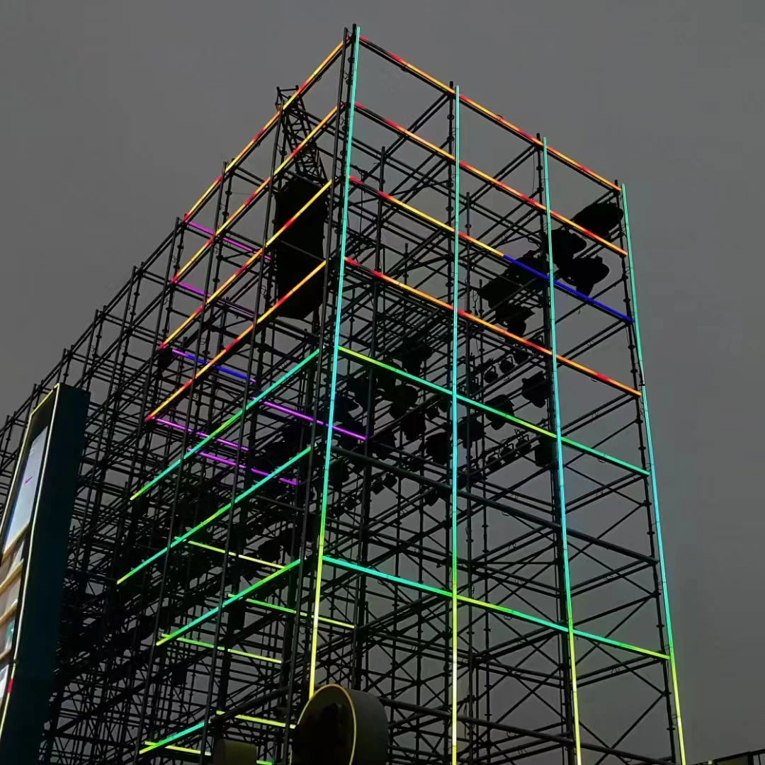 stage nightclub outdoor project DC24V 0.5m 1m pixel led bar stage light tube lighting  RGB point by point led light