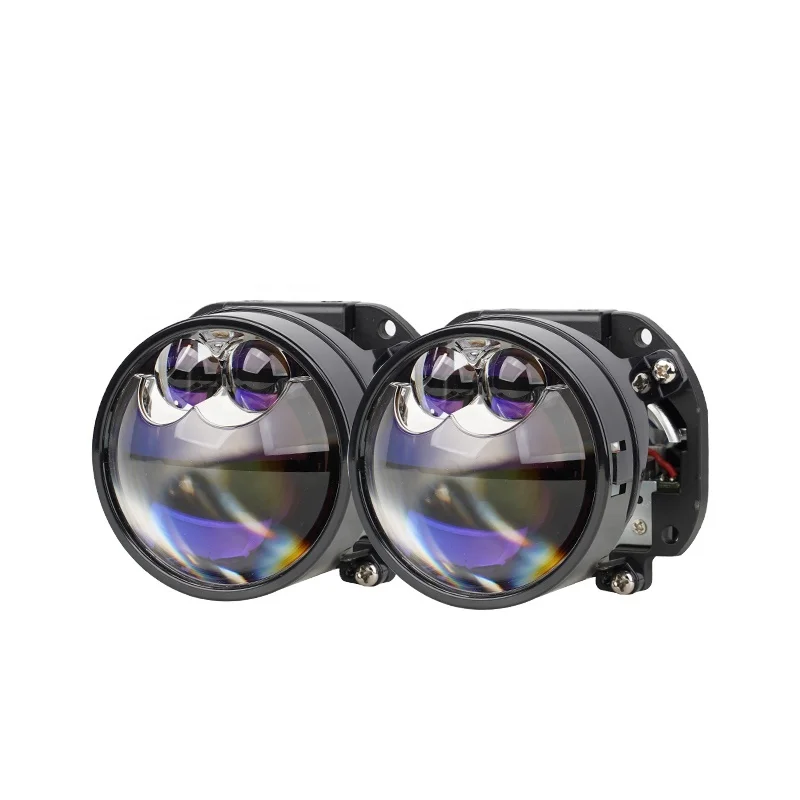 AES Small body Double Laser  2.5' 70W  UX-1  Led Projector Lens  with super wider low beam for auto headlight