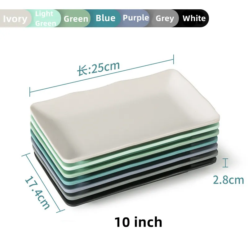 Home Hotel Restaurant Unbreakable Plastic Dishes Japanese Sushi Plates Melamine Plates
