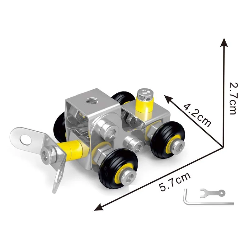 Creative Metal 3D Puzzle DIY Toy Kid Stem Building Educational Kit Toys 2023 for Children Gift