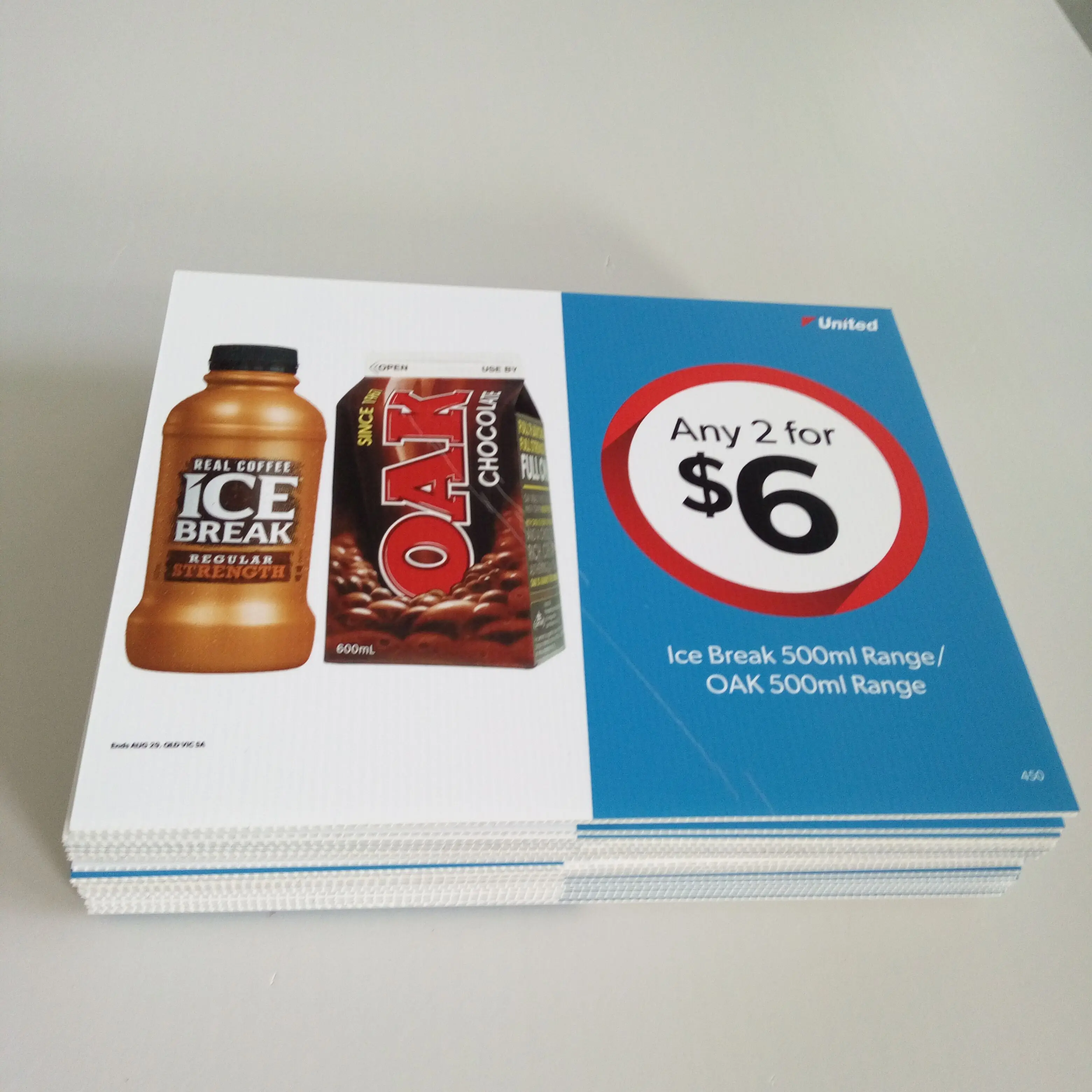 Silk printing corrugated plastic fluted corflute Lawn Bandit Yard Signs yard cards