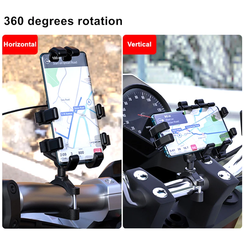 Multi-function 5V 2A motorcycle phone charger kit for 4-7' smartphone