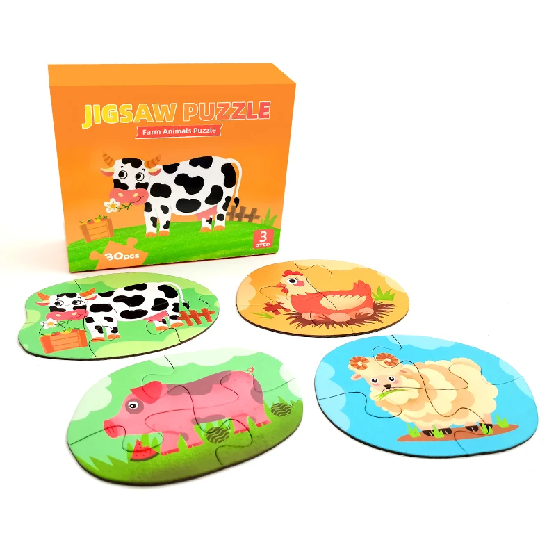 OEM Maker Wholesale High Quality Cardboard Large Giant Big Jigsaw Puzzles Custom Printing Puzzle For Kids Children