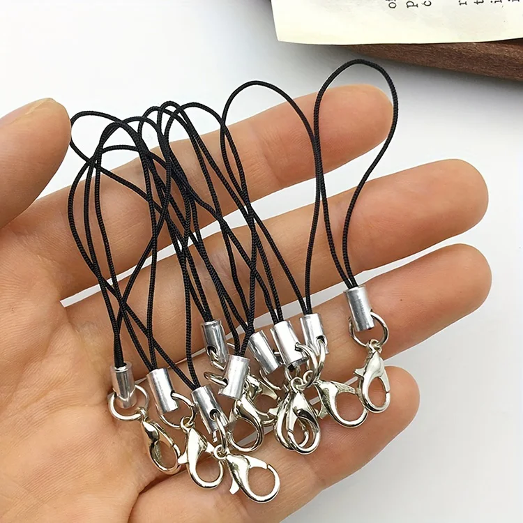 Promotional Polyester Lanyard Strap Cord with Jump Ring Mobile Phone Straps Handmade Accessories DIY Crafts Pendant Cords
