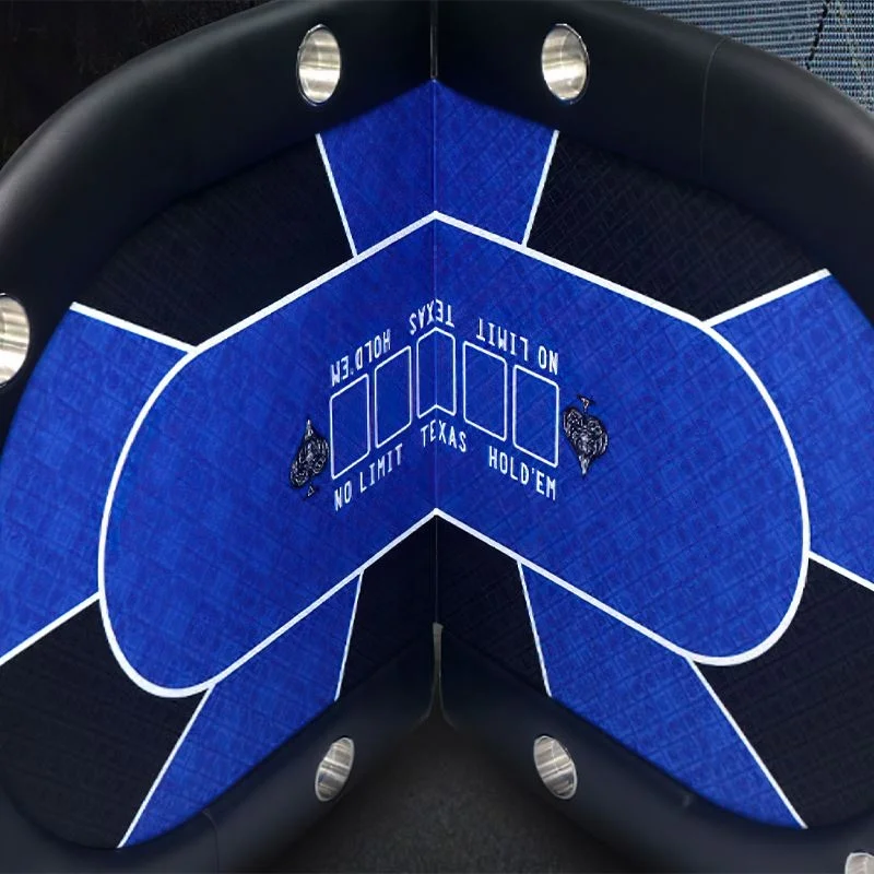 Hot Selling Indoor Foldable Casino Poker Game Table Deluxe 10 Players Gambling Poker Table For Entertainment