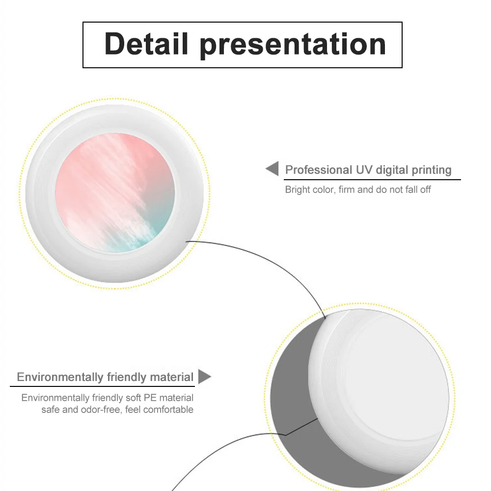 Custom Print Adult Professional Competitive Sports Disc PE Ultimate Frisbeed 175g