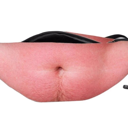 Fakel Belly Dad Bag Funny Beer Belly Purse Prevent Harassment Of A Big Belly Pu Material Fanny Pack