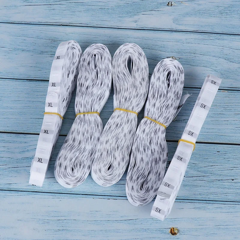 Custom Main Clothing Woven Size Label Embroidered For Brand Name Clothing Labelsgarment Cheap Woven Clothing Label