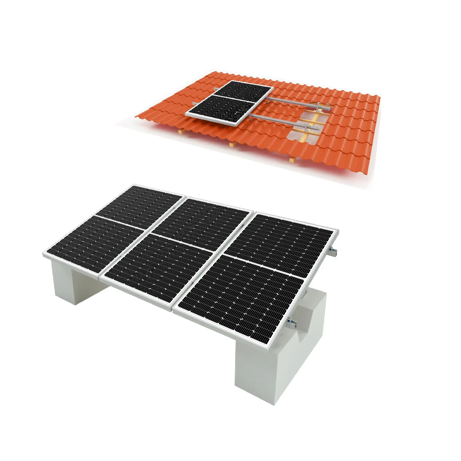 Solarborn ground installation solar pv panels mounting bracket system mounting systems car park metal racks