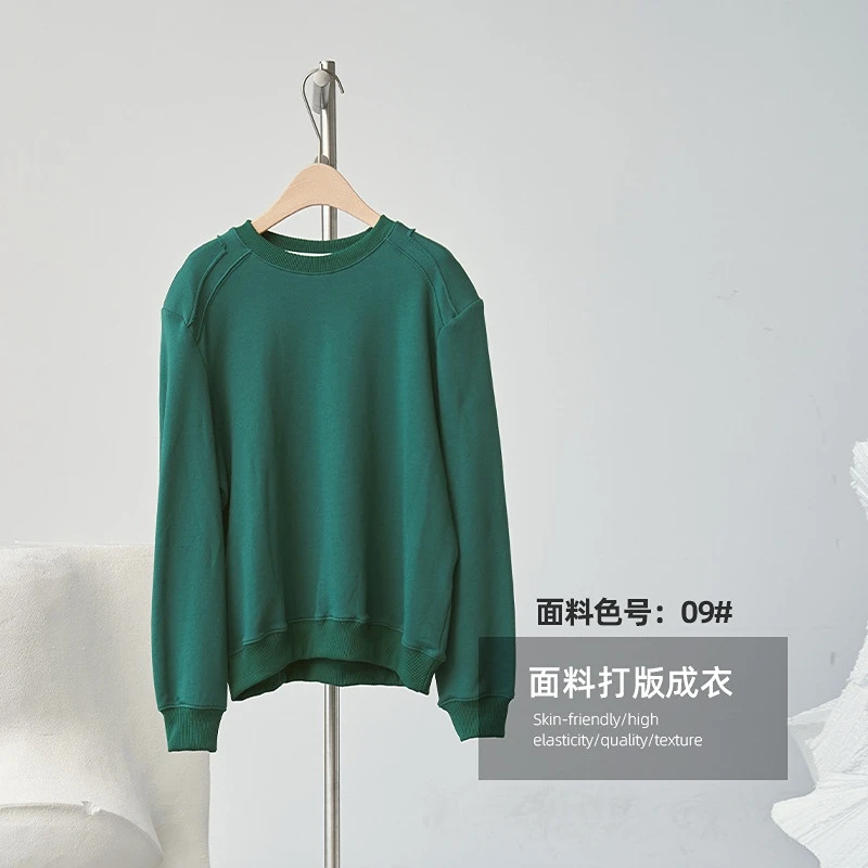 Best Selling 100% Organic Cotton French Terry 375gsm Thick Hoodies Fabric Soft Sweatshirt Pants Fabric For Spring Autumn Winter