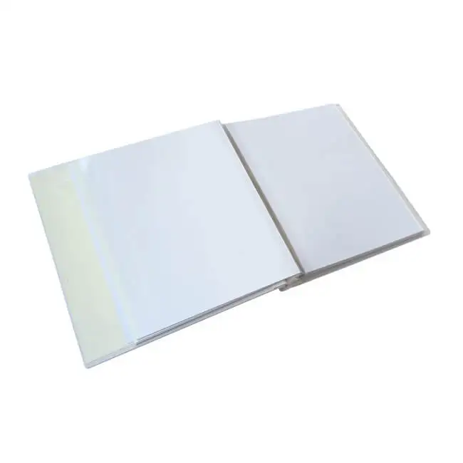 Acrylic wedding memorial guest book 40 pages  screw binding
