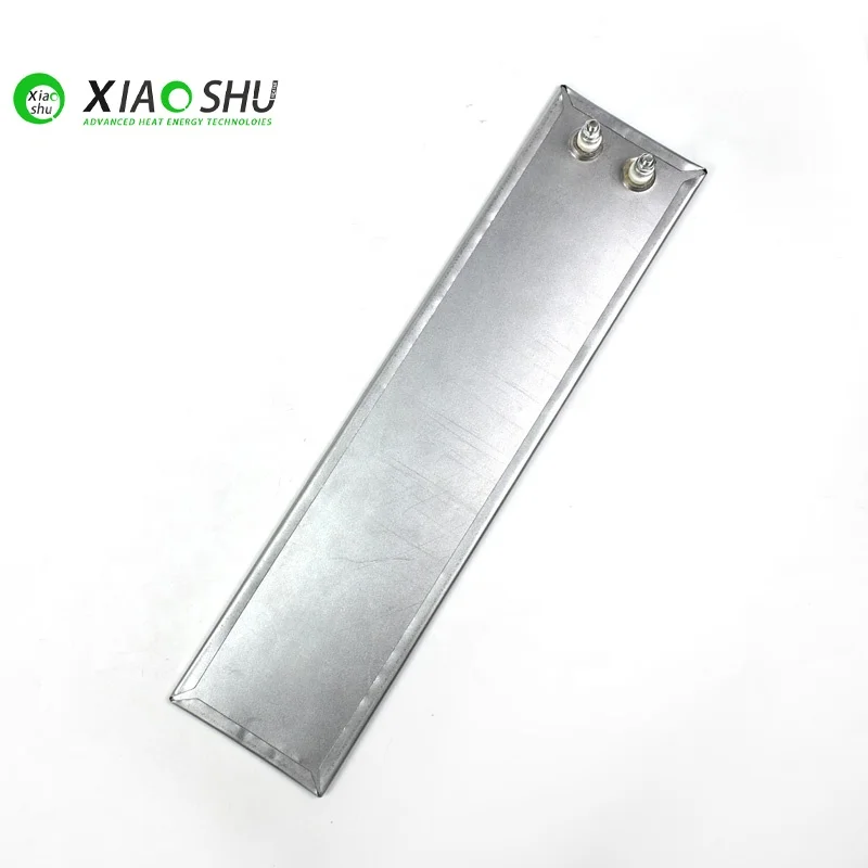 XIAOSHU High Temperature 356*87mm Mica Insulated Heat Plate 220v 2000w Strip Flat Heater With Screw Pin