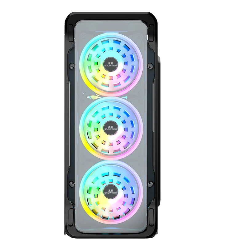 SNOWMAN Wholesales lowest price computer gaming pc case Side plate Tempering glass computer case PC Cabinet