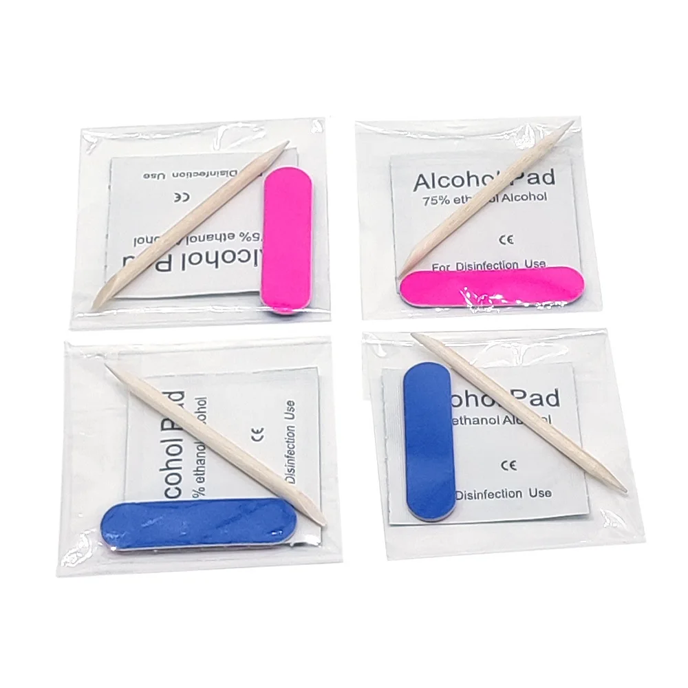 Destly Press On Nails Small Business Stickers Pusher Mini Files Alcohol Chips Press On Nails Tool Kit