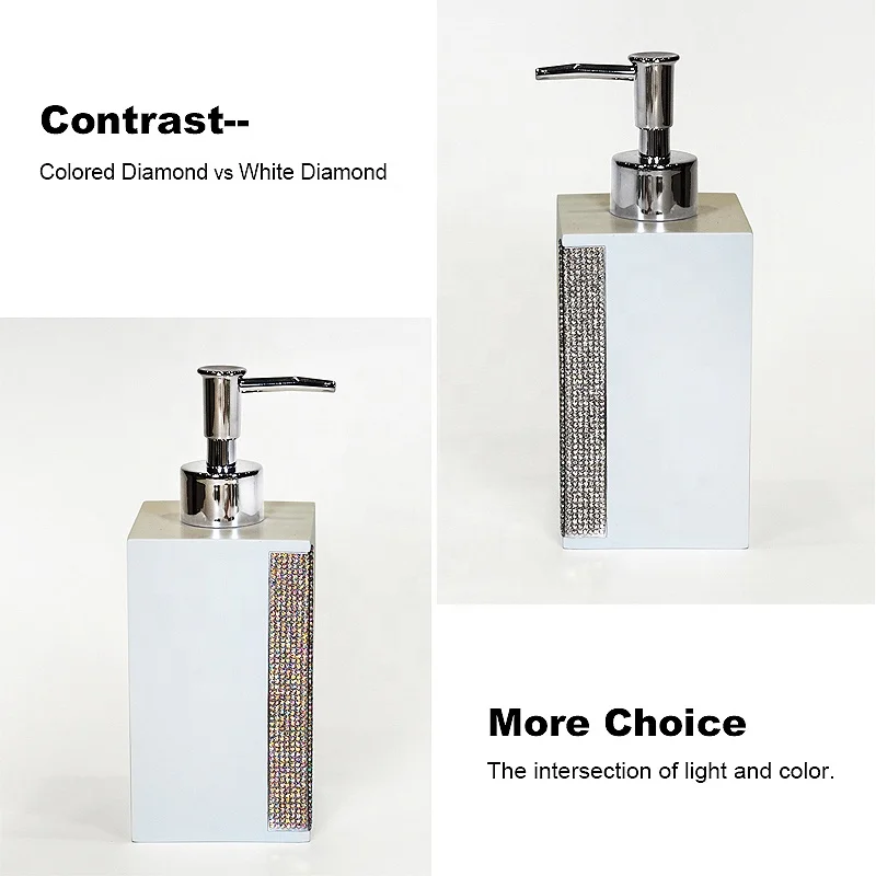 Luxury Colorful Home Bathroom Decorations Resin Bathroom Accessories Sets